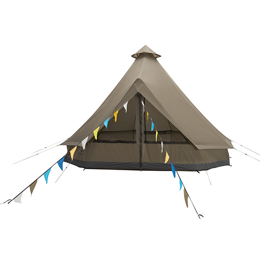 Easy Camp Familienzelt Moonlight Bell Tipi fr max. 7 Personen grau/khaki Bild 3