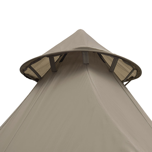 Easy Camp Familienzelt Moonlight Bell Tipi fr max. 7 Personen grau/khaki Bild 4