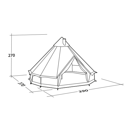 Robens Zelt Klondike PRS fr 6 Personen oliv Bild 1