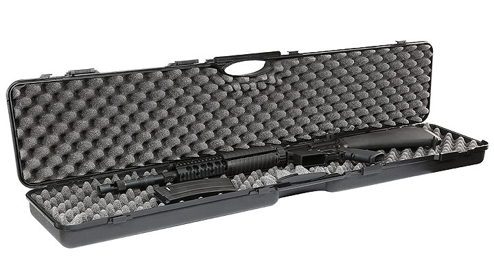 Nuprol Essentials Large Hard Case Waffenkoffer 123,5 x 26,5 x 11 cm Waben-Schaumstoff schwarz Bild 4