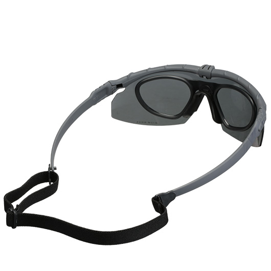 Nuprol Battle Pro Protective Airsoft Schutzbrille inkl. Brillentrgereinsatz grau / rauch Bild 1