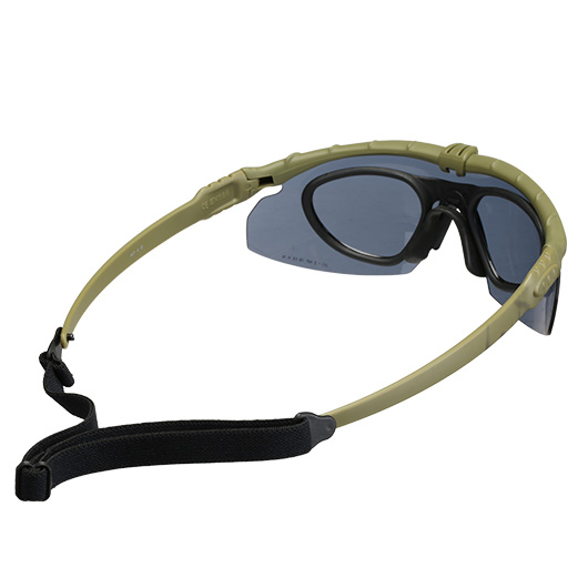 Nuprol Battle Pro Protective Airsoft Schutzbrille inkl. Brillentrgereinsatz oliv / rauch Bild 1