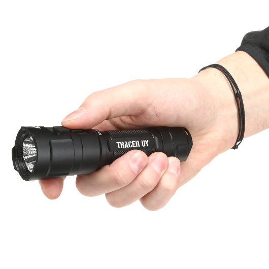 Mactronic LED Taschenlampe Tracer UV 1000 Lumen schwarz mit UV Licht inkl. Ladekabel und Akku Bild 10