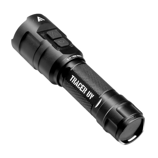 Mactronic LED Taschenlampe Tracer UV 1000 Lumen schwarz mit UV Licht inkl. Ladekabel und Akku Bild 5