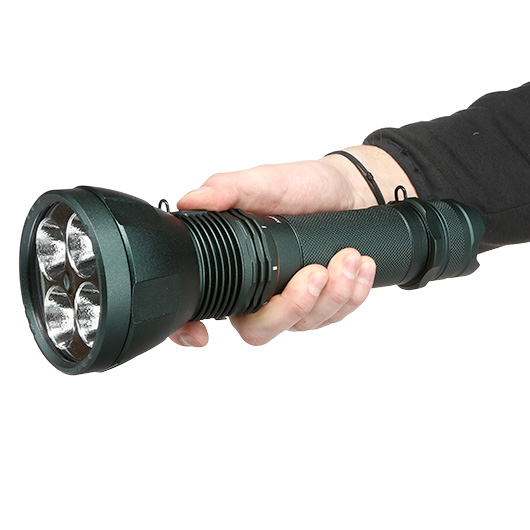 Mactronic LED Taschenlampe Blitz K12 11600 Lumen schwarz/grn inkl. Akku, Transportkoffer, Tragegurt und Ladegert Bild 10