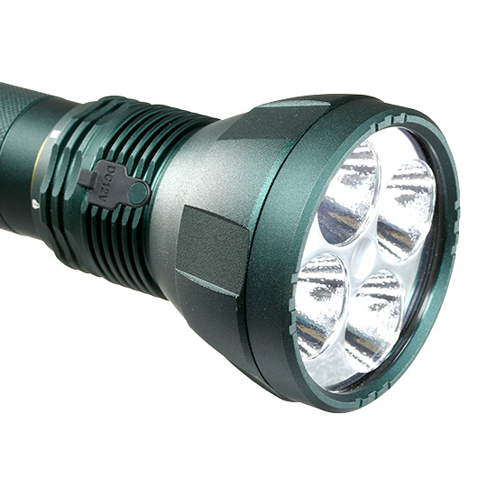 Mactronic LED Taschenlampe Blitz K12 11600 Lumen schwarz/grn inkl. Akku, Transportkoffer, Tragegurt und Ladegert Bild 7
