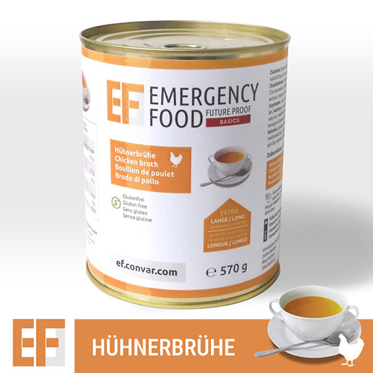 Emergency Food Basic Notration Hühnerbrühe 570 g Dose