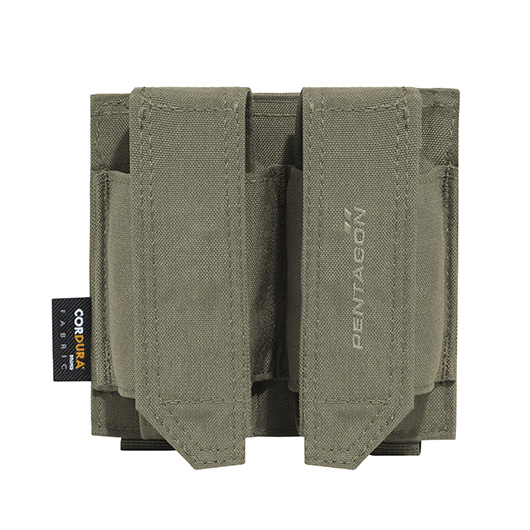 Pentagon Pistolenmagazintasche Double FB Pouch RAL7013 fr 2 Magazine