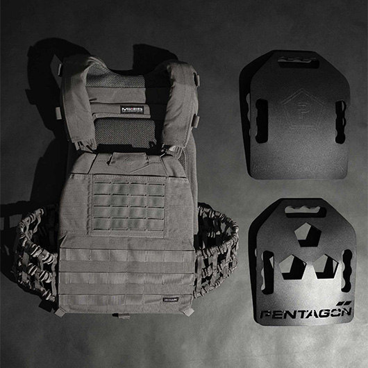 Pentagon Plate Carrier Milon MK2 wolf grau Bild 1