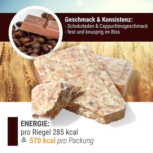 Convar-7 Riegel High Energy Bar Chocochino 120 g Langzeitlebensmittel - Ideal fr Outdoor, Notvorrat und Krisenvorsorge Bild 4