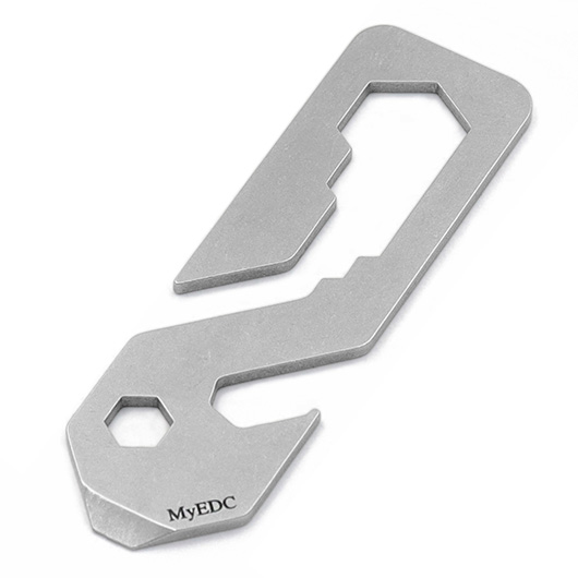 MyEDC Multitool Pocket Clip 8 in 1 silber