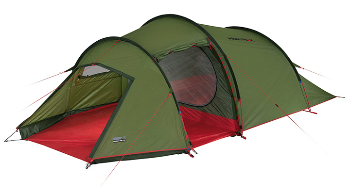 High Peak Zelt Falcon 3 LW fr 3 Personen grn/rot leichtgewicht