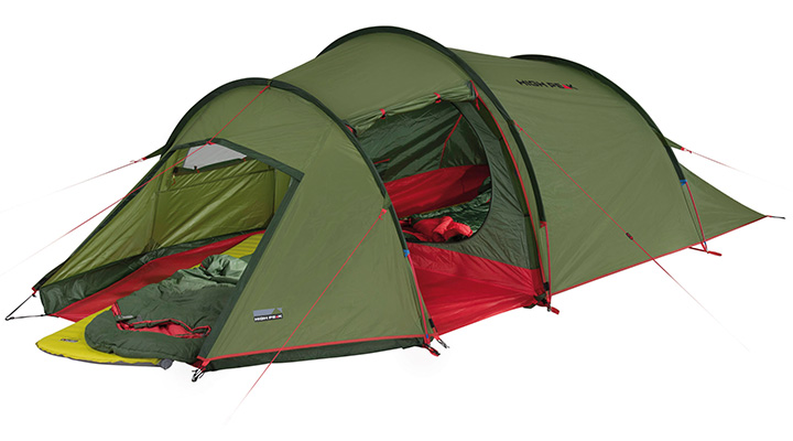 High Peak Zelt Falcon 3 LW fr 3 Personen grn/rot leichtgewicht Bild 2