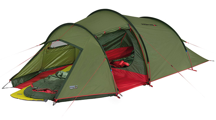 High Peak Zelt Falcon 3 fr 3 Personen grn/rot Bild 2