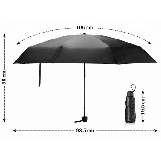 Origin Regenschirm Outdoors Nano schwarz inkl. Etui Bild 2