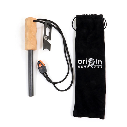 Origin Outdoors Zndstahl Edge braun inkl. Multitool mit 5-Funktionen und Notfallpfeife Bild 1