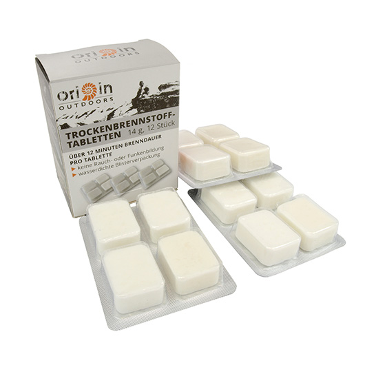 Origin Outdoors Trockenbrennstoff 12 Tabletten