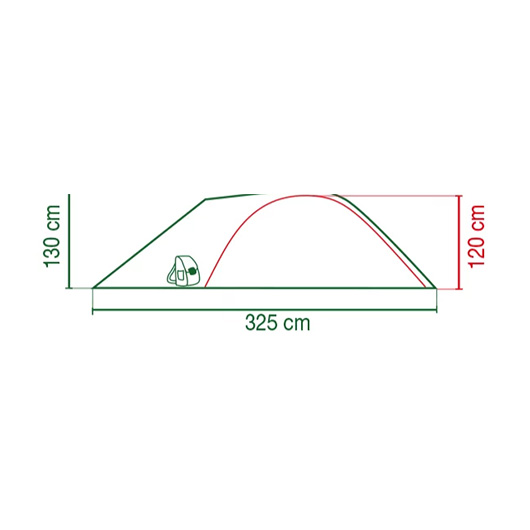 Coleman Zelt Darwin 3 Plus fr 3 Personen grau Bild 2