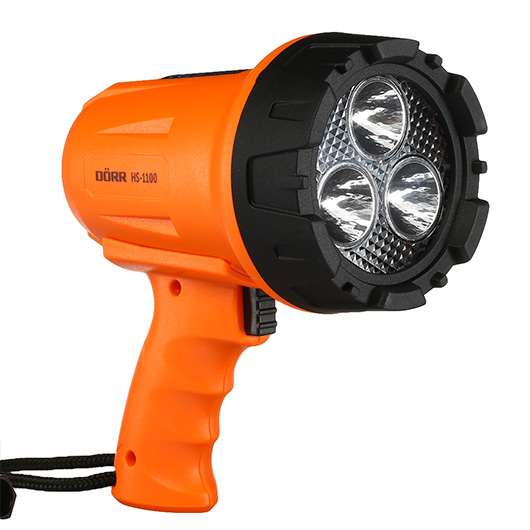 Drr LED Handscheinwerfer HS-1100 orange 1100 Lumen inkl. Akku und USB-Ladekabel Bild 6