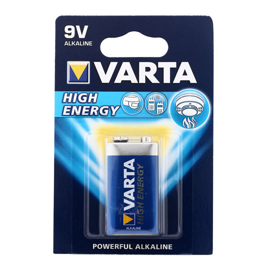 Varta Batterie 9V Block High Energy 1 Stück