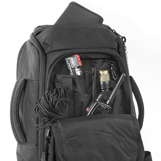 Coptex Rucksack Anti-Stabbing 35 Liter schwarz mit Stahlkettengewebe Bild 4