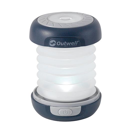 Outwell LED Laterne Pegasus 65 Lumen akkubetrieben mit Solarmodul u. Powerbankfunktion blau