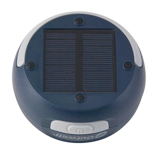 Outwell LED Laterne Pegasus 65 Lumen akkubetrieben mit Solarmodul u. Powerbankfunktion blau Bild 3