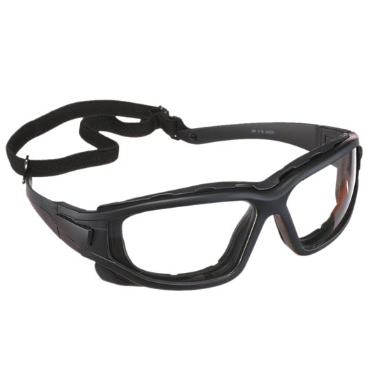 Nuprol Defence Pro Protection Airsoft Schutzbrille schwarz / klar Bild 3