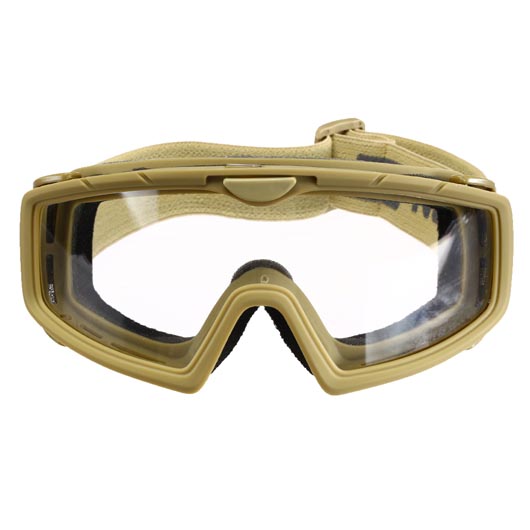 Nuprol Battle Visor Eye Protection Airsoft Helmbrille / Schutzbrille tan Bild 2