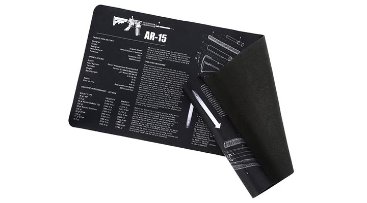 WADSN AR-15 Waffen-Reinigungsunterlage fr Gewehre 91,5 x 30,5 cm schwarz Bild 1