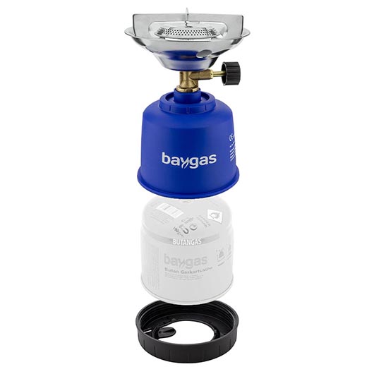 Baygas Gaskocher fr Stechkartuschen blau Bild 2