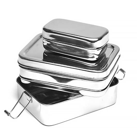 ECO Lunchbox Edelstahl-Set Drei-in-Eins