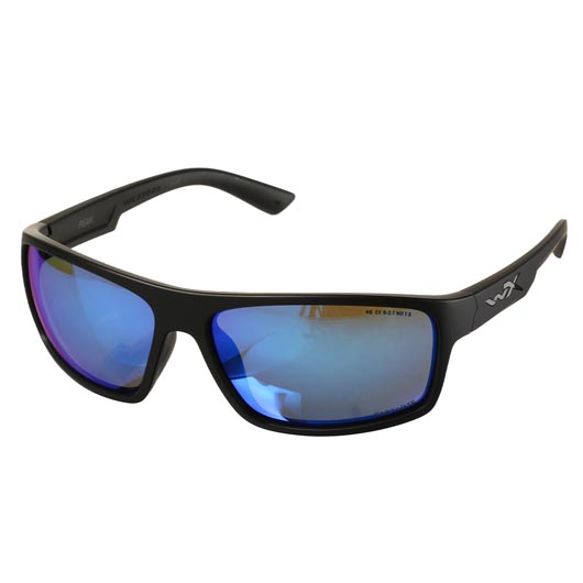 Wiley X Sonnenbrille Peak Captivate mattschwarz Blue Mirror polarisiert Bild 2