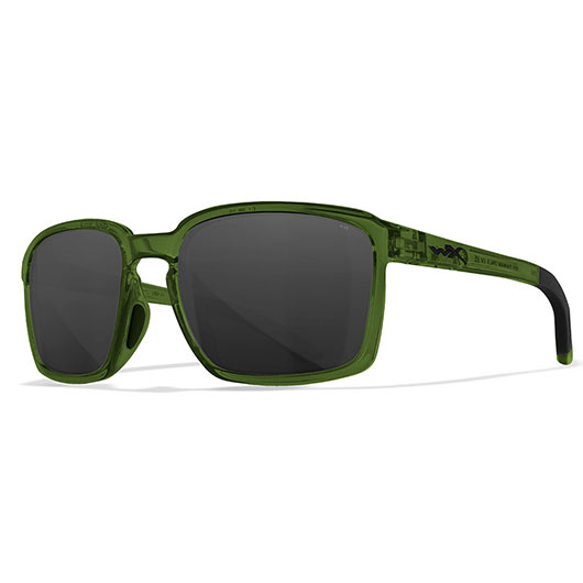 Wiley X Sonnenbrille Alfa transparent grn Glser grau