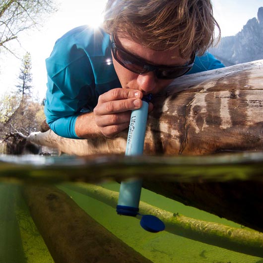 LifeStraw Wasserfilter Personal oliv fr Outdoor, Reisen, Notfallvorsorge Bild 1