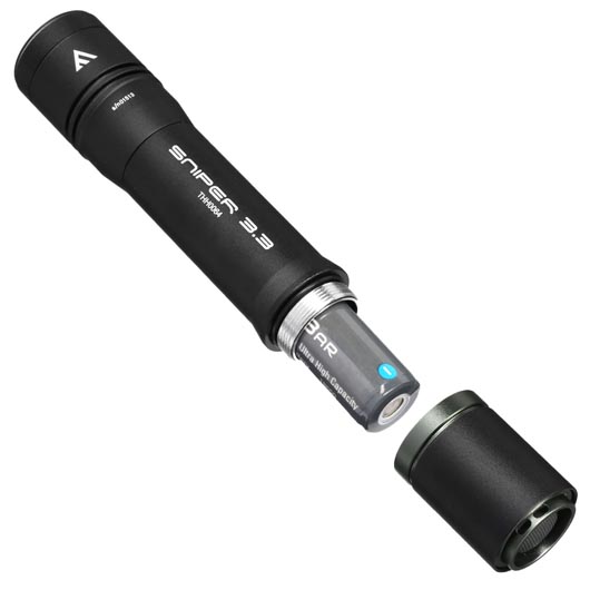 Mactronic LED Taschenlampe Sniper 3.3 1020 Lumen schwarz mit Powerbankfunktion inkl. Ladekabel und Lanyard Bild 6