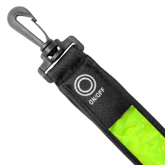 Origin Outdoors LED Anhnger mit Karabiner und 3 Leucht Modi schwarz/gelb Bild 2