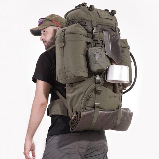 Pentagon Rucksack Deos 65 Liter RAL7013 inkl. Regenschutz Bild 10