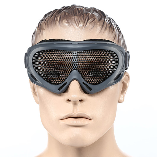Nuprol Brille Pro Mesh Eye Protection Airsoft Gitterbrille grau Bild 4