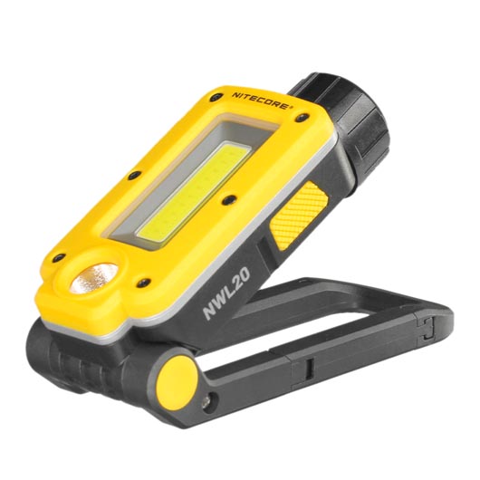 Nitecore NWL20 LED-Arbeitsleuchte 600 Lumen inkl. Akku und USB-C Ladekabel gelb/schwarz Bild 1