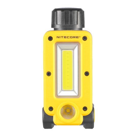 Nitecore NWL20 LED-Arbeitsleuchte 600 Lumen inkl. Akku und USB-C Ladekabel gelb/schwarz Bild 6