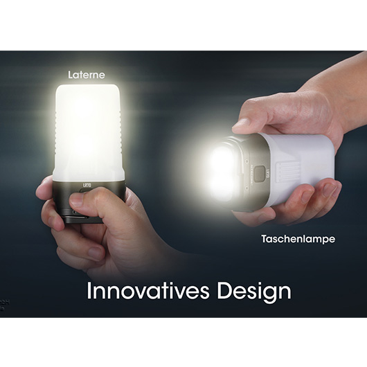 Nitecore 3in1 LED-Taschenlampe LR70 3000 Lumen schwarz Lampe, Laterne und Powerbank in einem Bild 9
