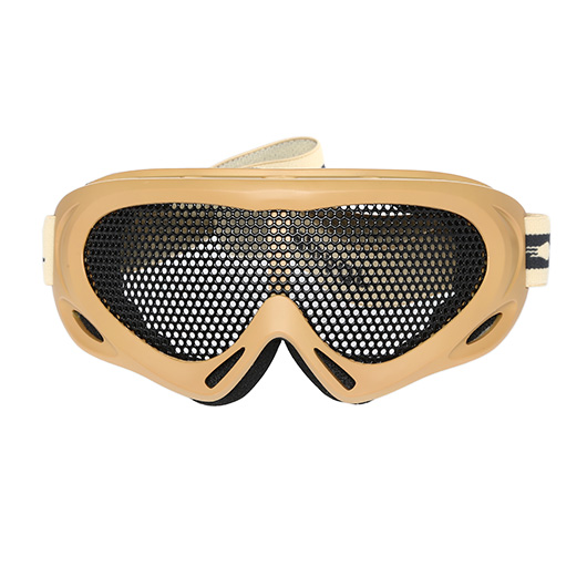 Nuprol Brille Pro Mesh Eye Protection Airsoft Gitterbrille Tan Bild 1