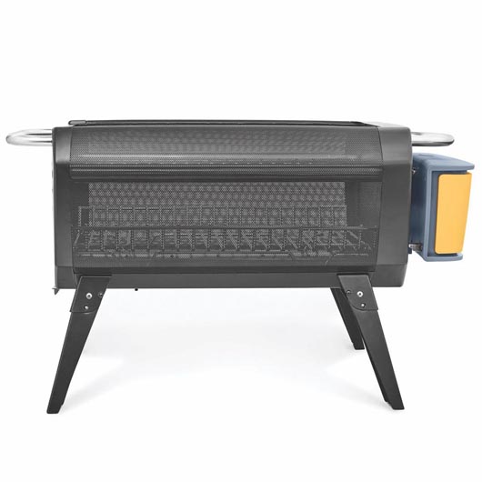 BioLite Firepit+ Feuerstelle, Grill und Powerbank rauchfrei schwarz/orange inkl. Grill- und Brennstoffrost und Micro-USB Ladekab Bild 2