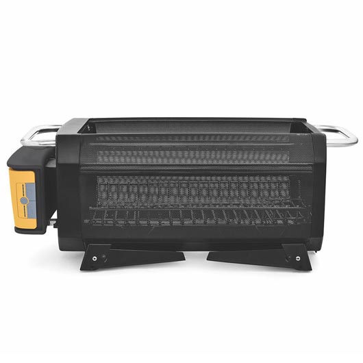 BioLite Firepit+ Feuerstelle, Grill und Powerbank rauchfrei schwarz/orange inkl. Grill- und Brennstoffrost und Micro-USB Ladekab Bild 5