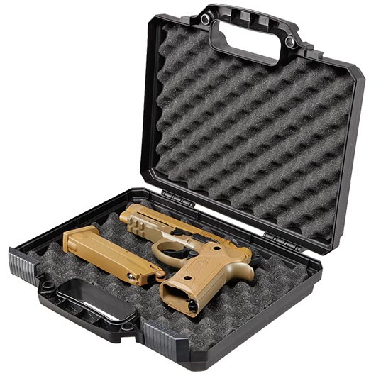 ASG Polymer Pistol Case Pistolenkoffer 31 x 27 x 7,5 cm Waben-Schaumstoff schwarz Bild 6