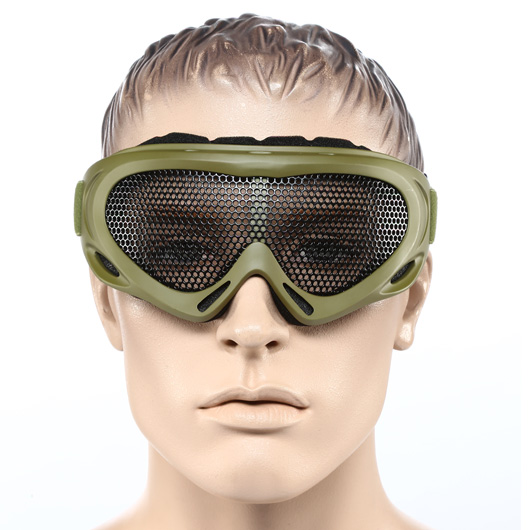 Nuprol Brille Pro Mesh Eye Protection Airsoft Gitterbrille oliv Bild 4