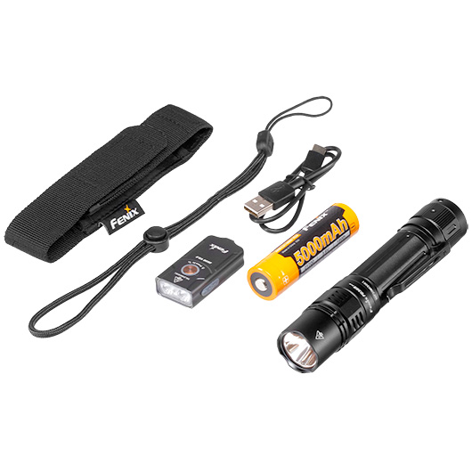 Fenix LED Taschenlampen Set PD36R Pro schwarz + E03R V2.0 grau Bild 4