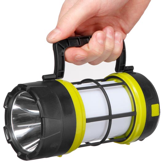 LED Handlampe/Campinglaterne mit Solarpanel und Powerbankfunktion grn/schwarz inkl. Akku und USB-Ladekabel Bild 7