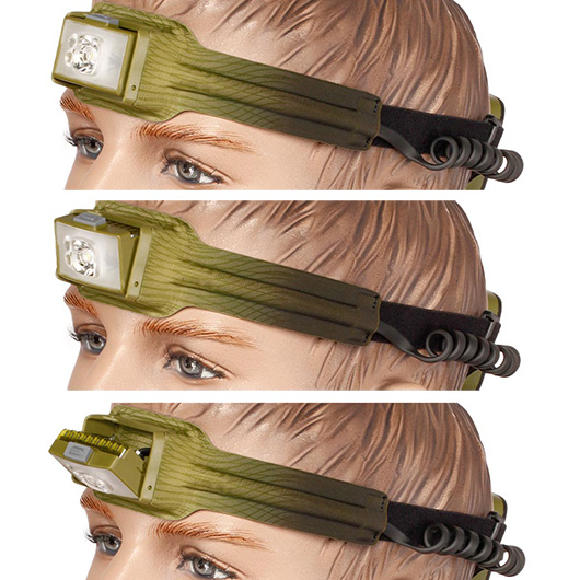BioLite Kopflampe 750 Lumen mit Akku, Rcklicht und Rotlicht grn Bild 2